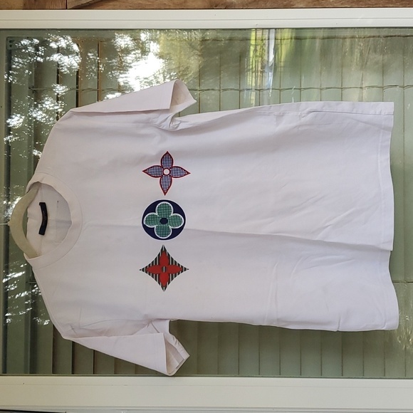 Louis Vuitton flowers geometric t-shirt - Picture 1 of 10